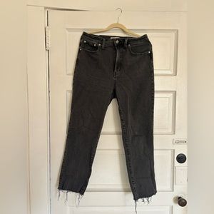 Black Madewell Curvy Perfect Vintage Straight Jean